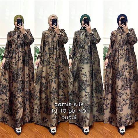 Jual Selvia Dress Ld Gamis Dior Silk Premium Shopee Indonesia