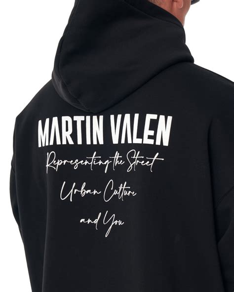 Slogan Puff Printed Mens Extra Oversized Hoodie Martin Valen