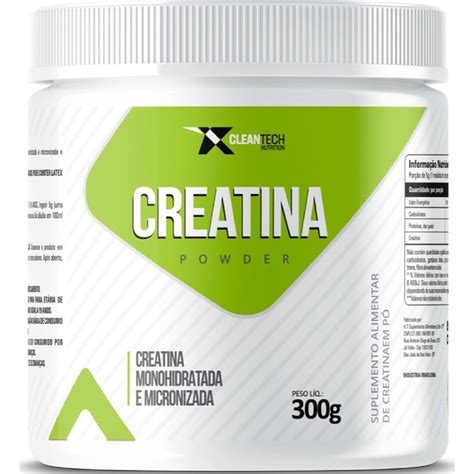 Creatina Monohidratada E Micronizada 300g Shopee Brasil