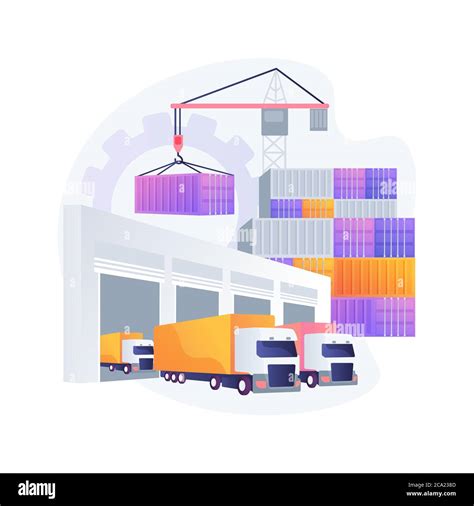 Logistics Hub Abstract Concept Vector Illustration Stock Vector Image