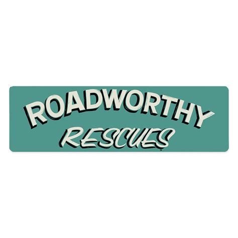 Roadworthy Rescues Logo Bumper Sticker