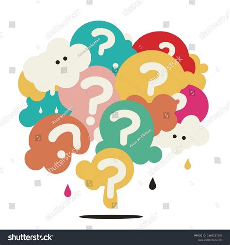 Large Question Mark Multiple Colors Colourful Royalty Free Stock