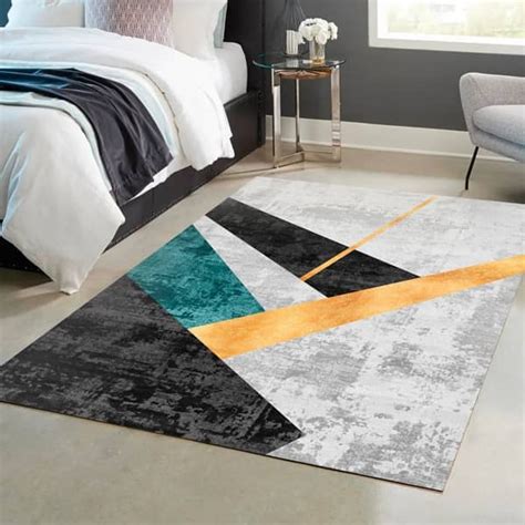 Alfombra De Vinilo Estilo Minimalista Y Abstracta