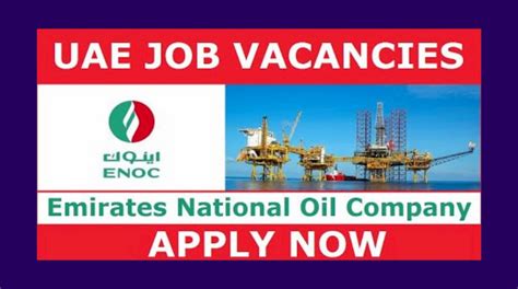 Emirates National Oil Company Careers Enoc Dubai Yesijob