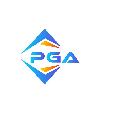 PGA abstract technology logo design on white background. PGA creative ...