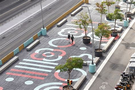 Arauna Studio S Graphic Intervention Transforms Streets Of Barcelona