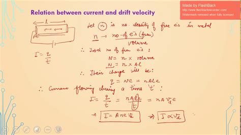 3 3 Class 12 Physics Chapter 3 Relation Between Current And Drift Velocity Current Density