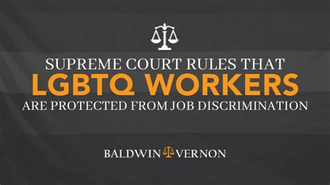 Supreme Court Rules That Lgbtq Workers Are Protected From Job