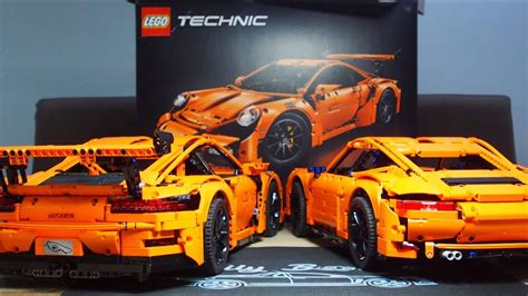 Lego Technic 42056 Porsche 911 Gt3 Rs Vs 991 Carrera Moc Youtube