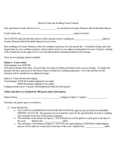 Venue Rental Agreement Template