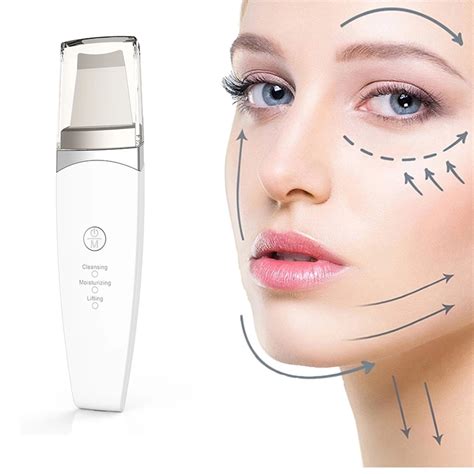 Ultrasonic Skin Scrubber Peeling Blackhead Remover Deep Face Cleaning