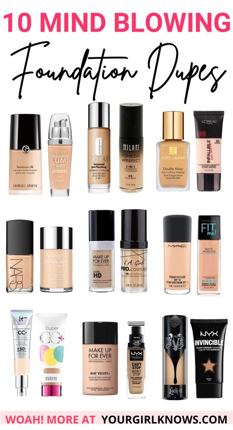 13 Mind Blowing Foundation Dupes That Will Save You Serious Money Artofit