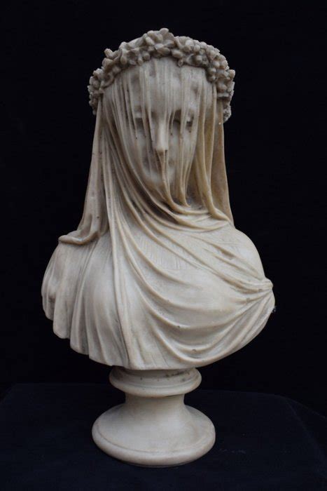 Sculpture Busto Di Dama Velata 35 Cm Marble Dust Catawiki