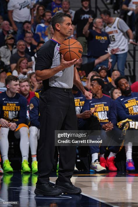 Nba Referee Zach Zarba Looks On During Game Two Of The 2023 Nba