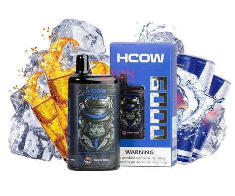 Hcow Steam Energy Drink Mbox Puffs Rechargeable Disposable Vape Pod