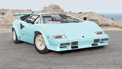 Lamborghini Countach Lp Quattrovalvole Pour Beamng Drive