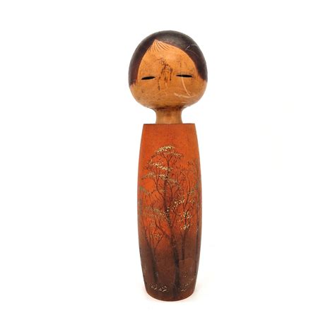 Poup E En Bois Japonaise Kokeshi Vintage Cm