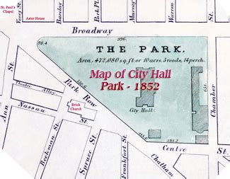 City Hall Park New York City 1822