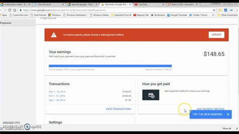 How To Add Bank Account To Google Adsense YouTube