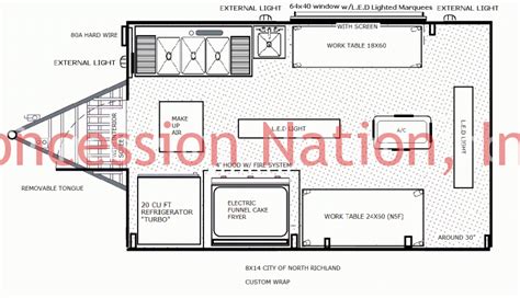 Floor Plans Concession Trailers Concession Nation