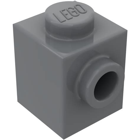 Lego Dark Stone Gray Brick X With Stud On One Side Brick