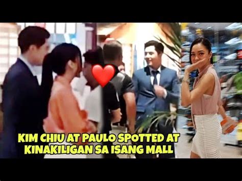 KIM CHIU AT PAULO AVELINO SPOTTED SA MALL BEHIND THE SCENE SA KANILANG