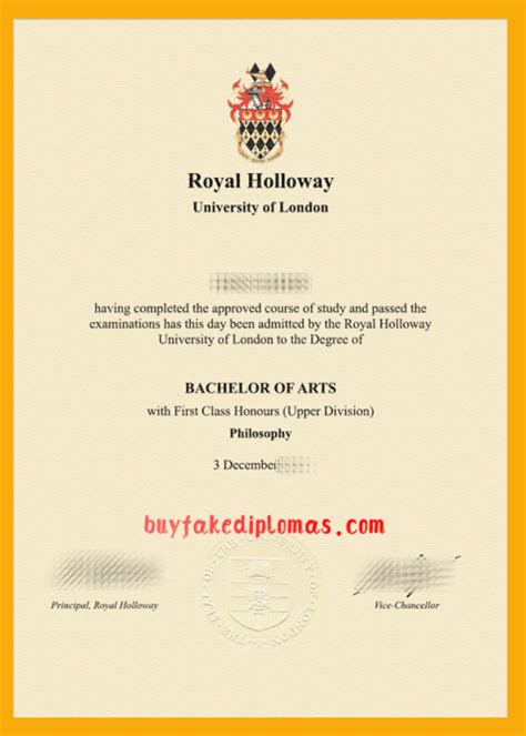 Fake Royal Holloway Degree Buy Fake Diplomas High School College