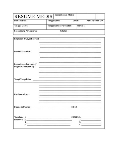 Resume Medis Home Care Pdf