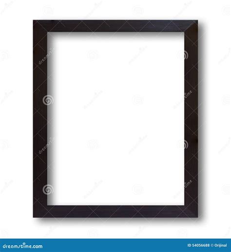 Black Wood Frame Isolated On White Background Stock Photo Image Of