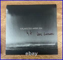 CIGARETTES AFTER SEX Signed Vinyl Album CRY GREGORY GONZALEZ 2 Signed Vinyl Album