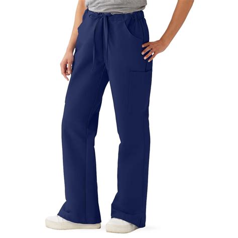 Comfortease Womens Modern Fit Cargo Scrub Pants With 4 Pockets Size