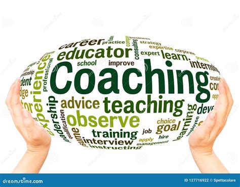 Coaching Word Cloud Hand Sphere Concept Stock Photo Image Of Employee