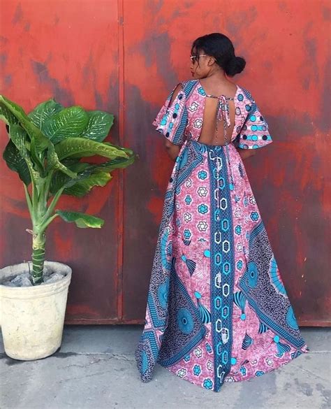 Perfect Robe Pagne Africain Wax Prints Dress African Ankara Dresses