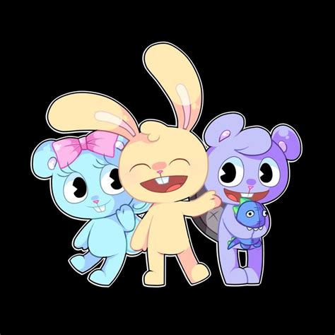 Happy Tree Friends Giggles Cuddles Y Toothy Happy Tree Friends Happy