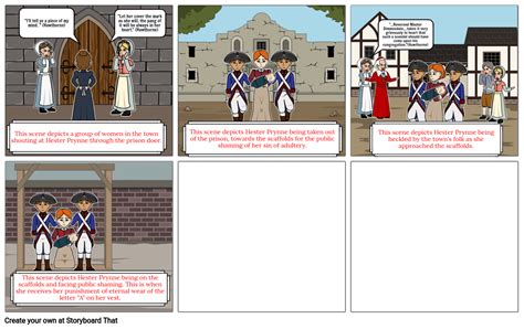 Scarlet Letter Comic Strip Storyboard Por 23bassj