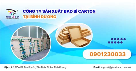 CÔng Ty SẢn XuẤt Bao BÌ Carton TẠi BÌnh DƯƠng