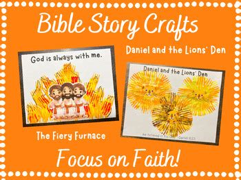 Bible Story Crafts Daniel And The Lions Den Shadrach Meshach And Abednego