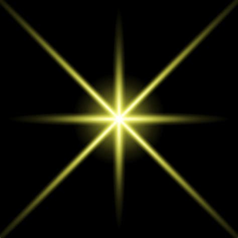 Gold glowing star. Realistic sun rays. Yellow sun ray glow abstract ...