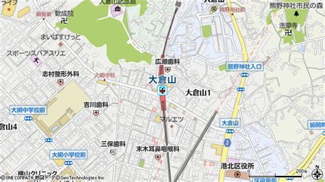 大倉山駅（神奈川県横浜市港北区）の地図・口コミ・周辺情報│マピオン駅・路線