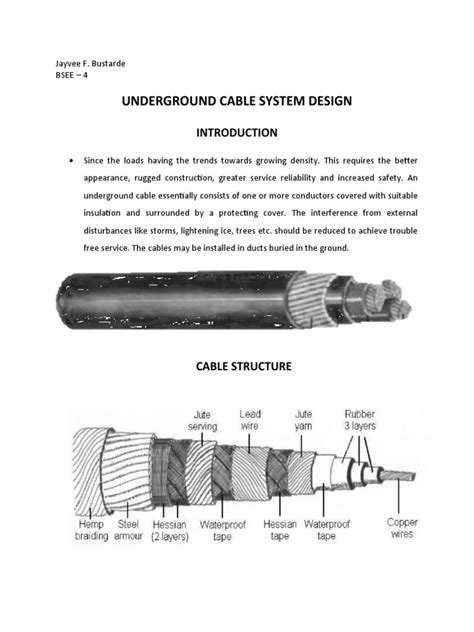 Underground Cable System Design | PDF | Insulator (Electricity) | Nature