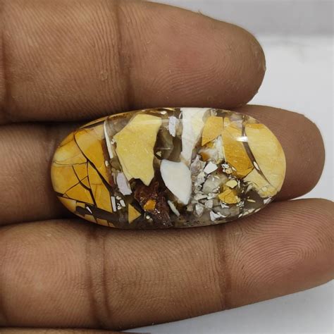 Natural Brecciated Mookaite Jasper Cabochon X Mm Cts Etsy