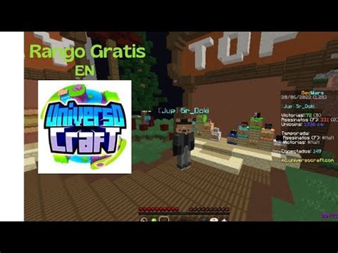 Obtuve Rango Gratis En Universocraft Youtube