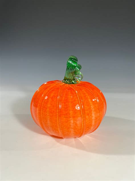 Orange Glass Pumpkin John Gibbons Glass