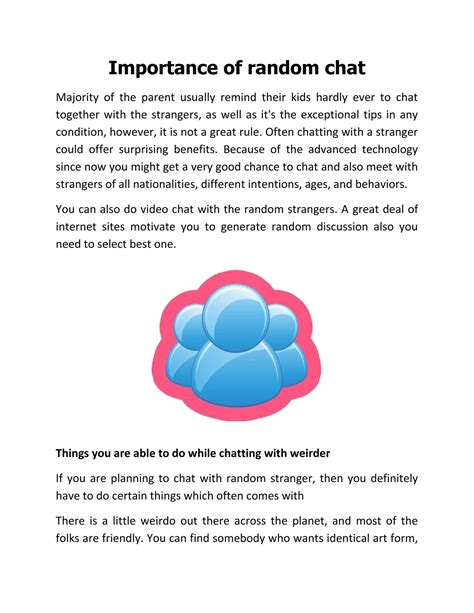 lyleandrews - Importance_of_random_chat.PDF - Page 1 - Created with