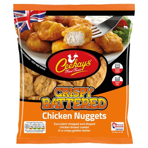 Ceekays Finest Foods Crispy Battered Chicken Nuggets 600g Breaded And Battered Chicken Iceland