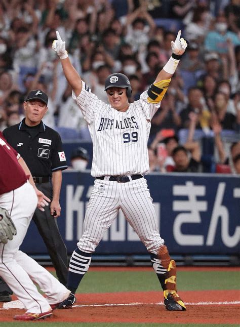 オリックスが優勝マジック5 杉本が8回に決勝三塁打で両手挙げ勝利のvサイン 最短20日に歓喜の舞い― スポニチ Sponichi Annex 野球