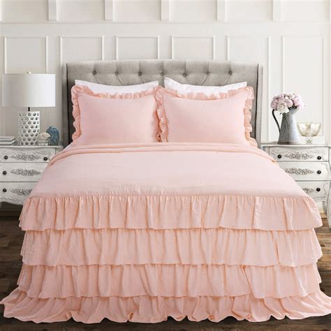 Allison Ruffle Skirt Bedspread Set Lush Decor