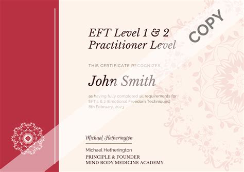 Accredited Eft Training — Michael Hetherington