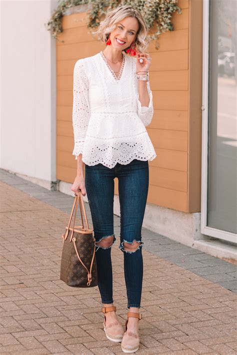 Gorgeous White Eyelet Top - Straight A Style
