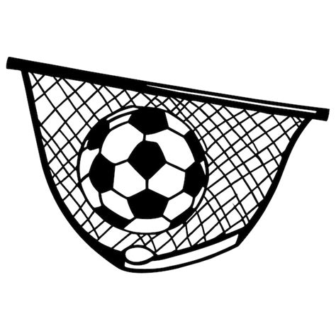 Premium Vector Soccer Football Ball In Goal Net